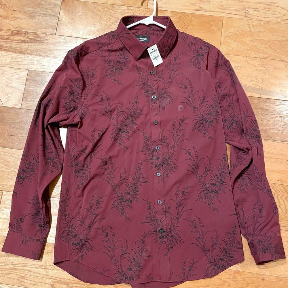 Express Performance Dress Shirt Slim Medium